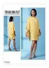 Vogue Sewing Pattern 1614 Ladies Misses Semi Fitted Lined Dress Size 6-14 Uncut