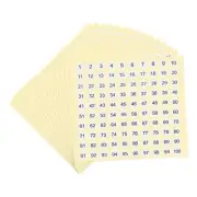 15 Sheets Number 1-100 Stickers Self-Adhesive 0.4 Inch Small Round Label