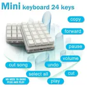 24-key Keypad Mechanical Keyboard Custom Shortcut Programmable Free E9O3 G5Z8