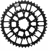 Double Speed Road Bike Direct Mount Chainring 48-32T/46-30T, Bike Double Chainring Narrow Wide Chainwheel High Strength 7075 Aluminum Alloy CNC Integrated Molding for 8-12 Speed