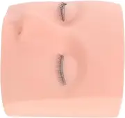 Beaupretty Beautiful Eyelash Mold Practice Lashes for Lash Extensions Mannequin Head for Lashes Makeup Practice Head Eyelash Extension Supplies Face Painting Practice Board Silica Gel