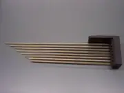 NEW TRIPLE CHIME CLOCK CHIME RODS WITH BLOCK - movement service repair parts