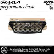 Genuine OEM Bumper Grille W/O Camera Hole 86350S1000 for Hyundai Santa Fe 19-20 (for: Hyundai)