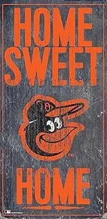 Baltimore Orioles 6" x 12" Home Sweet Home Wood Sign
