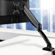 Fully Adjustable Monitor Arm Stand Single LCD Screen Desk Mount Bracket Black