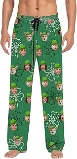 [Generic] Custom Pajama Pants for Men/Women - Design Your Own Pant Add Your Image (M-3XL) - Personalized Leisure Sleepwear Pants Full Print Photo Long Pants - S T P Day 3D Printed Casual Loose Fit Pants