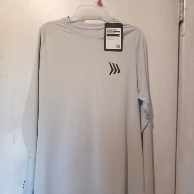Gillz Contender Series Fishing UV Long sleeve Shirt (Glacier Gray) (Size M)