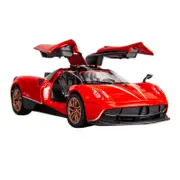 Catzon 1:32 Huayra Dinastia Alloy Car Model with Pull-Back Functionality and Sound Light Effects-Red