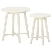 KRAGSTA Nest of tables, set of 2, white