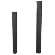 8" HeatFab 38" to 70" Adjustable Black Stovepipe - 2806B
