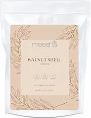 meesha Walnut Shell Powder 3.5 oz (100g) | Natural exfoliant for glowing skin | DIY face scrubs, body scrubs | Soap making, Scrub making | 100% Natural skincare and haircare products |