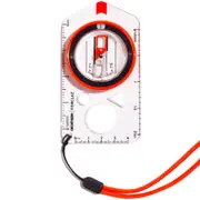 Baseplate Orienteering & Hiking Compass - Explorer 500 Orange - Blood Orange