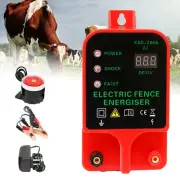 DC12V Solar Power Electric Fence Energizer Electric Fencing Controller 12Kv 20KM