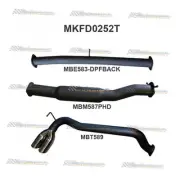 MANTA 3" Exhaust with Resonator & Side Exit for Ford Ranger PX 3.2L 2016 onward