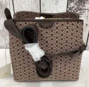Radley London Womens Dukes Place Brown Heirloom Zipper Crossbody Bag