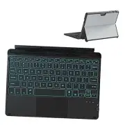 Keyboard Case for Surface Go (3/2/1) - Black, 7 Color Backlight, Magnetic