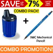 STAEDTLER 788-C Mars Technico 2mm Clutch Pencil + 502 Lead Pointer Sharpener