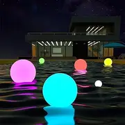 BYVCUI Inflatable Glow Ball 1pc Floating Pool Lights Pool Inflatable Pool floaties Convenient, Environmentally Friendly, Portable, and can be reused Many Times