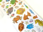 Small Kids Sealife and Fish, Labels Stickers for Craft WD-42
