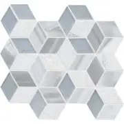 MSI SMOT-SGLSMT-HARCUB8MM 12" x 12" Square Cubed Wall Mosaic Tile - Harlow