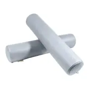 2 Pack Neck Roll Pillow, High-Density Foam Cylinder 23.6x4.7 IN Medium Grey