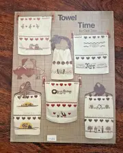 Oak Tree “Towel Time” Cross Stitch Chart 1986 OOP Delores Hill Diane Lovelace