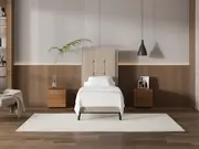 My Style Framed Headboard & Standard Base - Single / Natural / Slimline Base