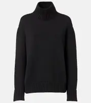 [Loro Piana] Loro Piana Cashmere turtleneck sweater AU 8 black