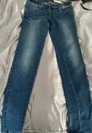 NWT SASS and BIDE Zippora skinny jeans women's size 28 mid blue denim