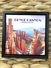Bryce Canyon National Park Travel Canvas Wall Art Wall Hanging Framed Souvenir