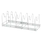 7-Layer Adjustable Divider for Iron Pot and Pan Lid and Countertop Organizer for Cookware