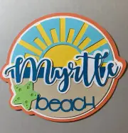 Myrtle Beach Layered Die Cut Scrapbooking Embellishment