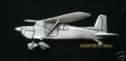 CESSNA 180 SKYWAGON PEWTER HAT LAPEL PIN MADE IN USA PLANE PILOT WING GIFT SOLO