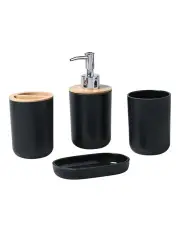 [Takara] Takae Bathroom Vanity Set 4 Piece in Black