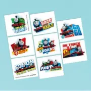 Thomas The Tank Engine Fake Tattoos 8pk Favours Kids Birthday Party Bag Fillers