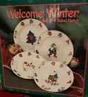 *Vintage* K-Mart Christmas Holiday Salad Plates Set Of Four