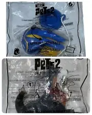 2 McDonalds Happy Meal Secret Life of Pets Figures Capt Snowball Shaking Rooster