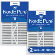 16x25x5 1/4 (5.25) Goodman/Carrier/Amana Replacement MERV 12 Air Filters 2 Pack