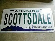 NEW SCOTTSDALE ARIZONA GRAND CANYON STATE METAL LICENSE PLATE
