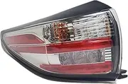 Car Rear Tail Light Brake Light Turn Signal Lamp ，Compatible for Nissan Murano 2015 2016 2017 2018 Car Accessories 265505AA0A 265555AA0B(Left Outside)