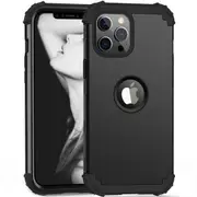MCC Impact iPhone 12 Pro Shockproof 3in1 Rugged Case Cover Apple 12Pro [Black]