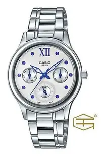 在飛比找Yahoo!奇摩拍賣優惠-【天龜】CASIO  優雅時尚  淑女三針三眼錶款  LTP