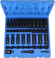 Grey Pneumatic GRE1243RD 3/8" Drive 43Piece Standard/Deep SAE/Metric Set