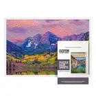 21.25x15 Puzzle Frame Kit with Glue Sheets | White Mid Century Picture Frame |