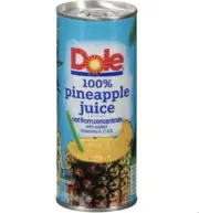 Dole 100% Pineapple Juice Not From Concentrate 8.4 Oz Can (Pack Of 4 Cans)