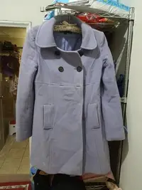 在飛比找Yahoo!奇摩拍賣優惠-H2O紫色羊毛外套