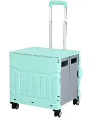 [Emajin] Foldable Shopping Trolley Cart 75L in Green