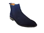 M46 Steve Madden Navy Suede Bronn Ankle Boot Size 12 M