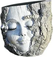 Head Planter For Indoor Plants - Resin Smile Face Planter Pot | Weatherproof Decorative Vase | Unique Head Planter For Succulents, Cactus, Flowers, Indoor And Outdoor Use, Garden, Balcony, Living Room
