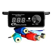 CT Sounds Universal Bass Knob - Digital Voltmeter, Blue LED Display, Remote Gain